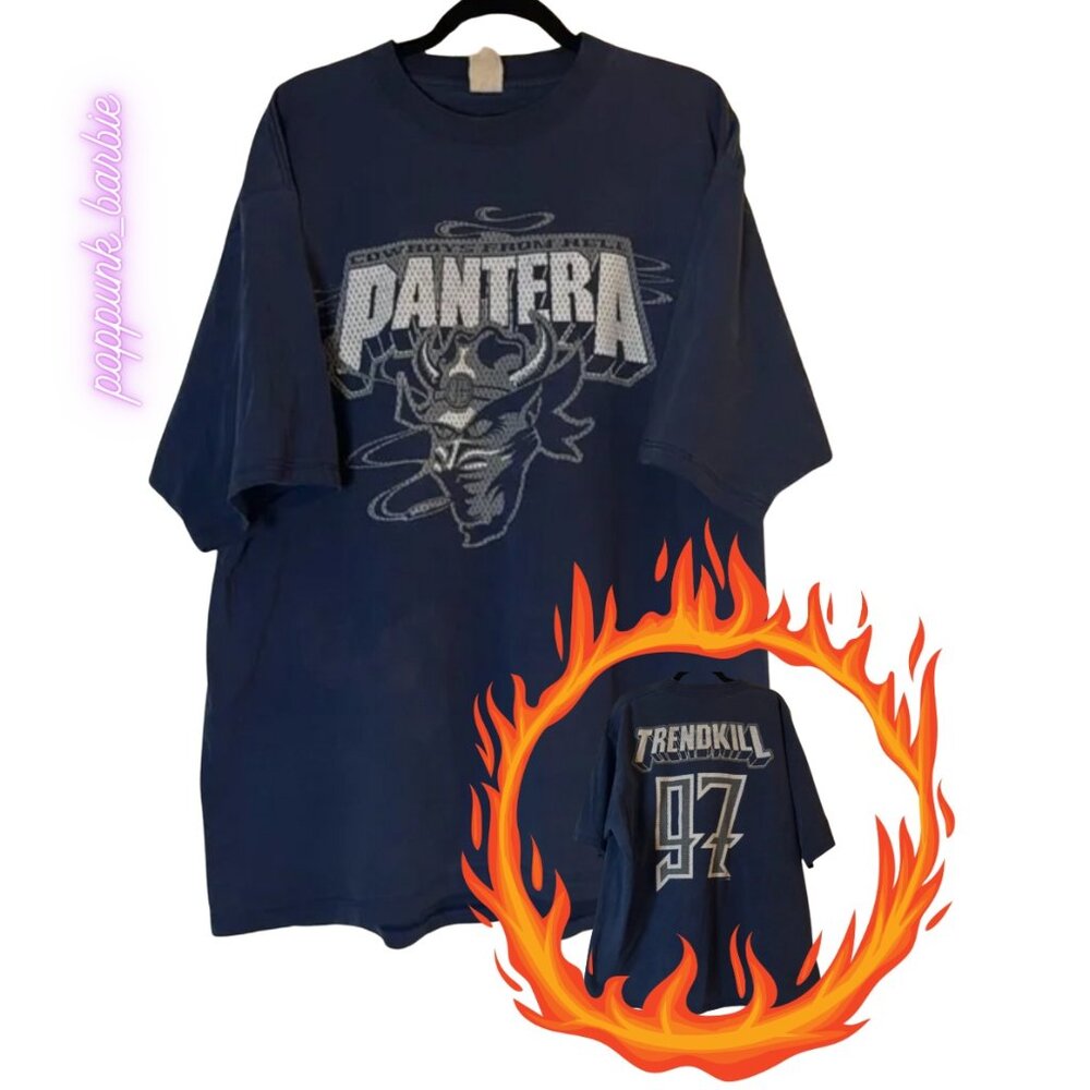 Vintage Pantera Trendkill 97 Back Hit Shirt Crew Head of Security Ownedโ